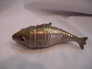 Articulate Solid Silver Fish Spice Container
