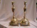 Large Solid Silver Austro Hungarian Candlesticks