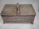 Antique Indian Silver Double Sided Table Box