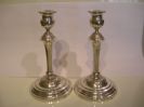 Antique Solid Silver Swedish Candlesticks