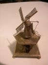 Antique Dutch Silver Windmill Spice Box