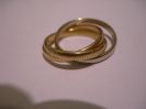 Trinity Ribbed 18K Gold Cartier Ring