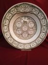 Antique French Green Tepper Passover Dish
