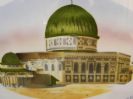 Antique Al-Aqsa Mosque Czech Porcelain Plaque