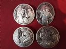 Set Of Four Bezalel Silver Filigree Biblical Pins