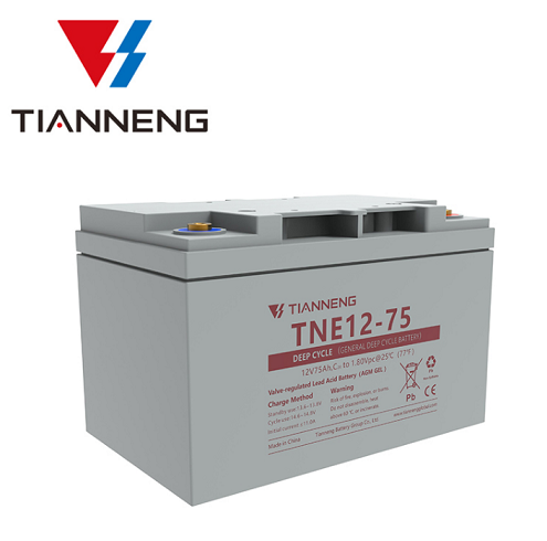 מצבר ג'ל פריקה עמוקה 12V-75Ah תוצרת TIANNENG