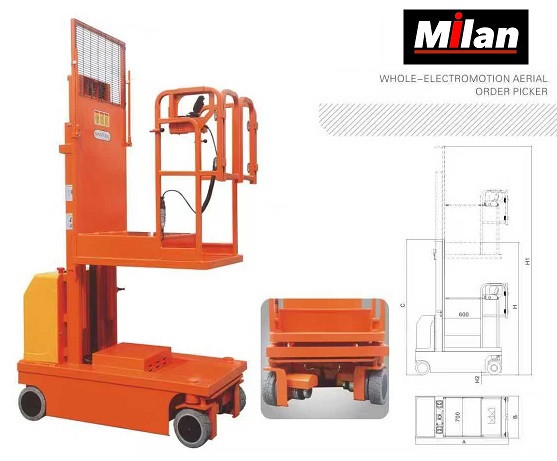 מלקטת הזמנות חשמלית מלא גובה 6 מטר