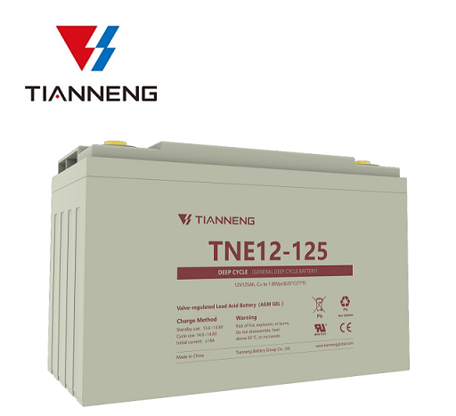 מצבר ג'ל פריקה עמוקה 12V-125Ah תוצרת TIANNENG