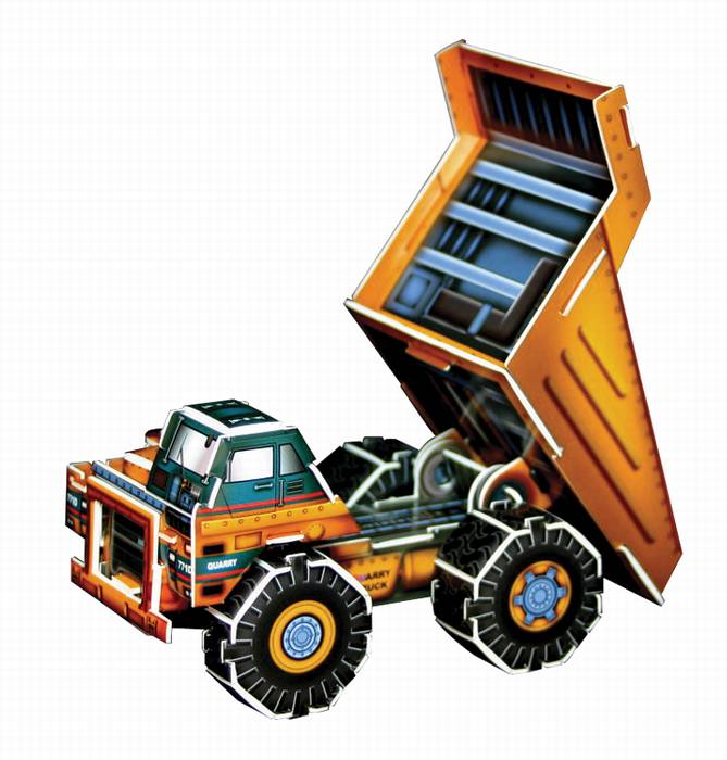 פאזל תלת מימד -משאית פסולת