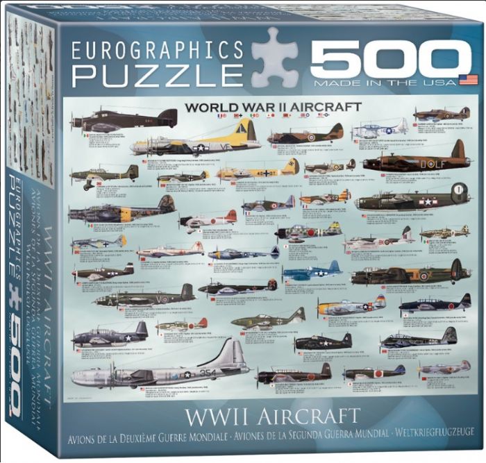 פאזל 500 חלקים - מטוסי קרב ממלחמת העולם השנייה