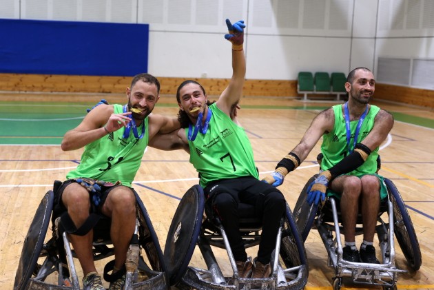 קבוצת הטיגריסים רמת גן זכתה בגביע המדינה ברוגבי בכיסאות גלגלים. צילום: קרן איזיקסון