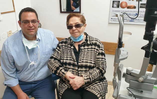 אירנה קנזניק ודר פאדי חדאד. צילום דוברות המרכז הרפואי פדה-פוריה