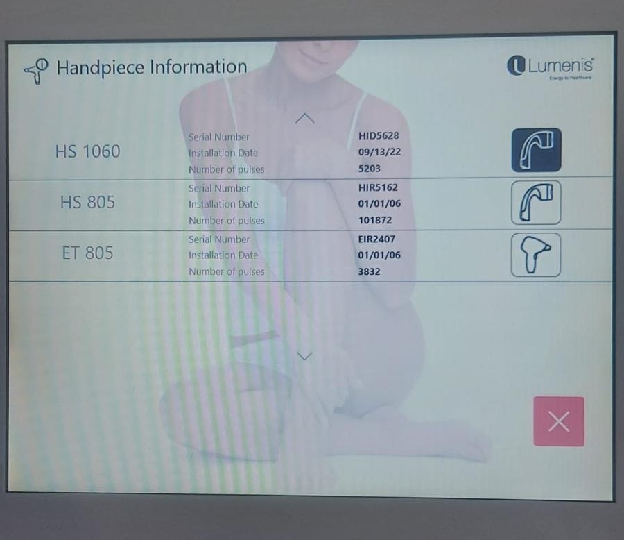 Handpieces Lumenis Quatro
