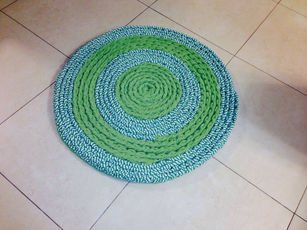 שטיח חבלים עגול