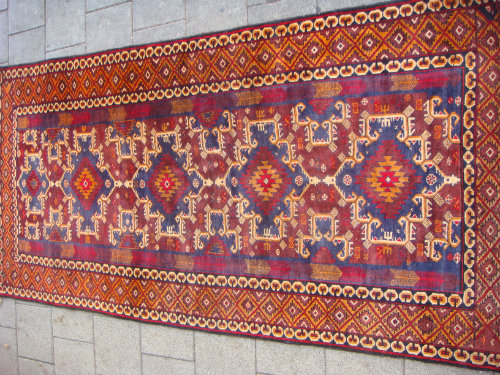 שטיח אפגני יפה ומיוחד 1.3*2.6