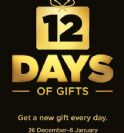 מהיום-26.12.13 למשך 12 ימים: מתנות יומיות בחינם מ-Apple לאייפון ולאייפד
