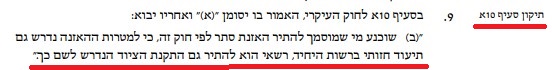 ניסיון לתיקון החוק