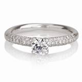 טבעת אירוסין - Tiffany embedded