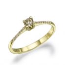 טבעת אירוסין זהב צהוב - Alma