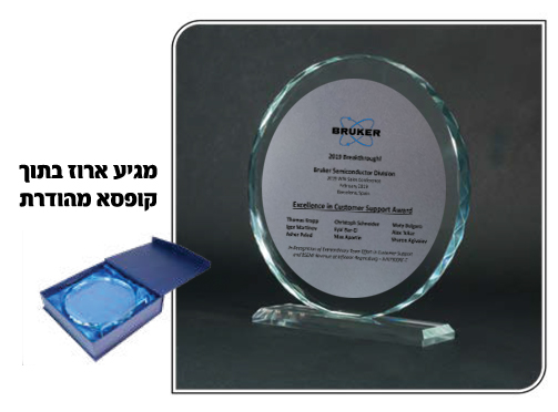 מגן קריסטל עגול