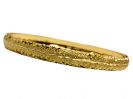 צמיד זהב 14K משולב נצנץ וחריטת יהלום איקסים בצדדים בעבודת יד (2001)