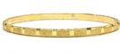 צמיד זהב 14K דק ממולא נצנץ בשילוב פסי מראה בעבודת יד (2097)
