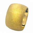 טבעת נישואין זהב חריטה מט רוחב 13 מ"מ (4396)