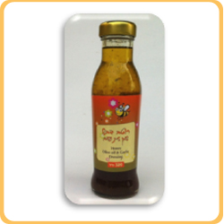רוטב דבש שמן זית ושום