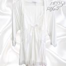 לערב מקווה- סט כותנה יוקרתי לכלה 3 חלקים