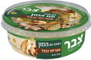 צבר: חומוס עם המון פטריות ובצל וחומוס עם המון טחינה וזעתר