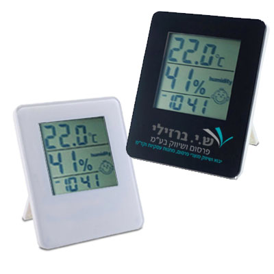 BZ1459 - שעון עם מד מעלות ומד לחות