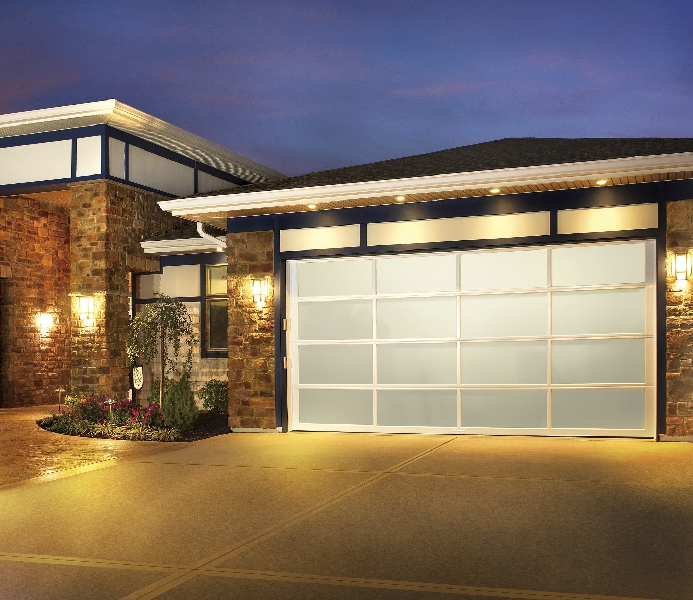 glass garage door