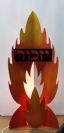 אבוקת זכרון חשמאלית ממתכת