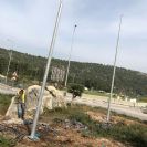 תורן פלדה קוני בגובה 8 מטר התקנה בפארק תעשיות בר לב משגב