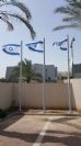 תורן פלדה קוני בגובה 5 מטר התקנה בשדרות בן גוריון בגדרה