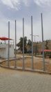 תורן פלדה קוני בגובה 5 מטר התקנה בפארק ספורט שדרות בן גוריון באר שבע