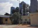 תורן פלדה קוני בגובה 8 מטר התקנה בתחנת משטרה בסבידור