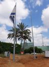 תורן פלדה קוני בגובה 15 מטר התקנה בכניסה לרעננה מרחוב אחוזה