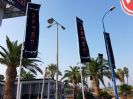 החלפת דגלים ותיקון תרני פיברגלס מסעדת בארכה קסטינה