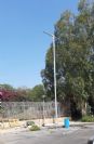 תורן פלדה לייבוש זרנוקים בגובה 12 מטר - התקנה בתחנת כיבוי אש בנתניה