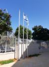 תורן פלדה קוני בגובה 6 מטר התקנה בבית ספר ברחוב נחשון 6 הוד השרון