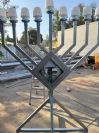 חנוכייה בגובה 2 מטר עם הפעלה באמצעות חנוכהלייט, אספקה למפעל מבט של התעשייה האווירית