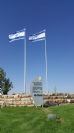 תורן אלומיניום קוני בגובה 14 מטר התקנה בכניסה לא.ת עומר