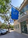 תורן אלומיניום אלכסוני בקוטר 60ממ אורך 250 סמ התקנה בבניין מועצה מקומית עומר