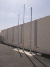 תורן פלדה קוני בגובה 5+6 מטר התקנה בבסיס סופה בנגב