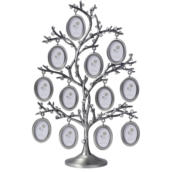 עץ משפחה 12 מסגרות לתמונות "אובליות"