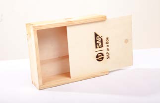 קופסת עץ ליין עם מכסה