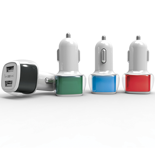 שקע USB כפול לרכב לטעינת טאבלטים ואייפדים 3.1A/2.1A