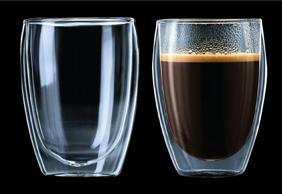 זוג כוסות זכוכית עם דופן כפולה 350 מ”מ – ויאטנם