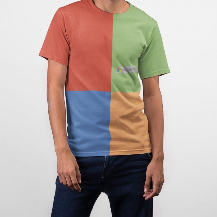 חולצה עם הדפסה צבעונית מלאה